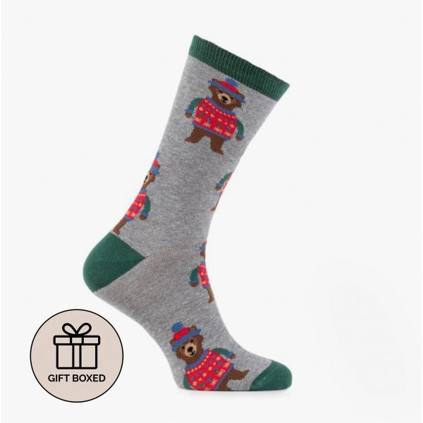 Totes Toasties novelty-ankle-m Mens Crew Socks Multi
