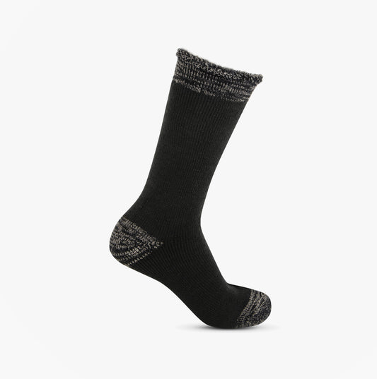 Totes Toasties 3571 TOG BRUSHED INSIDE THERMAL LINED SOCKS (TWIN PACK) Mens Thermal Socks Black Twist