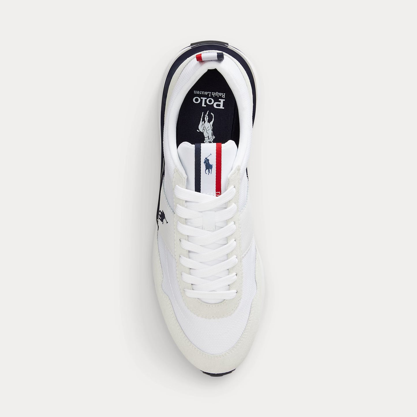 Polo Ralph Lauren TRAIN 89 RIB Mens Casual Trainers White/Navy/Red