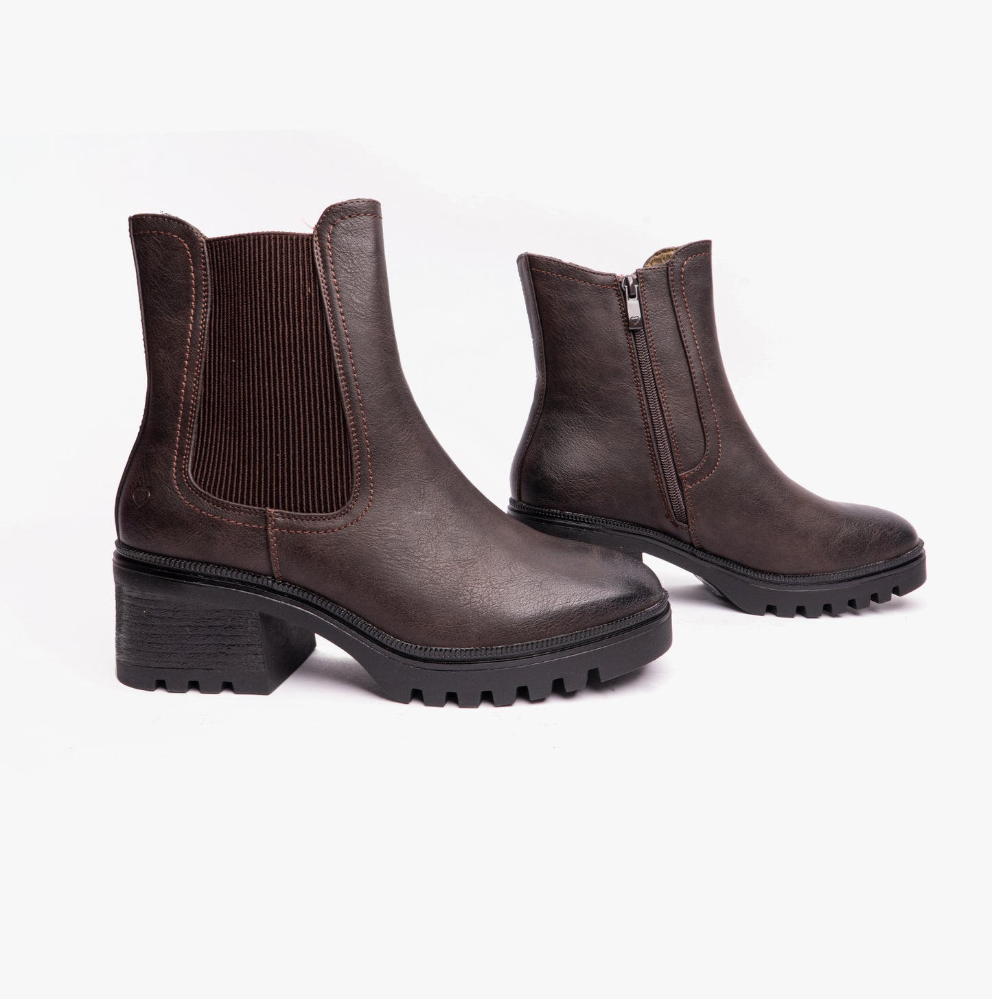 Heavenly Feet CLEMMY 2 Womens Chelsea Boots Ankle Boots Chocolate