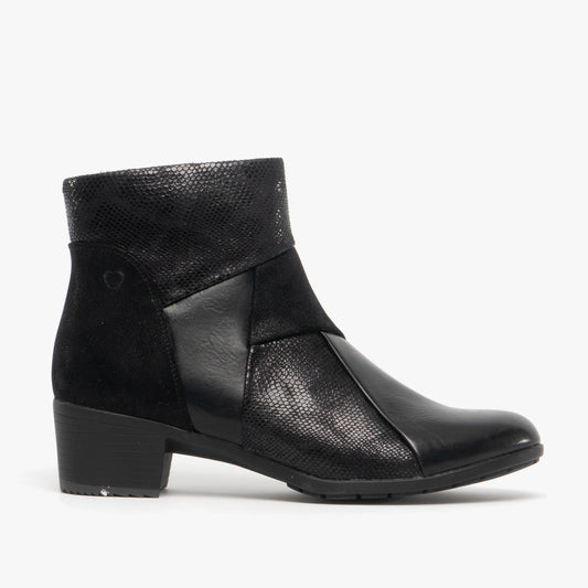 IMOGEN Womens Ankle Boots Black