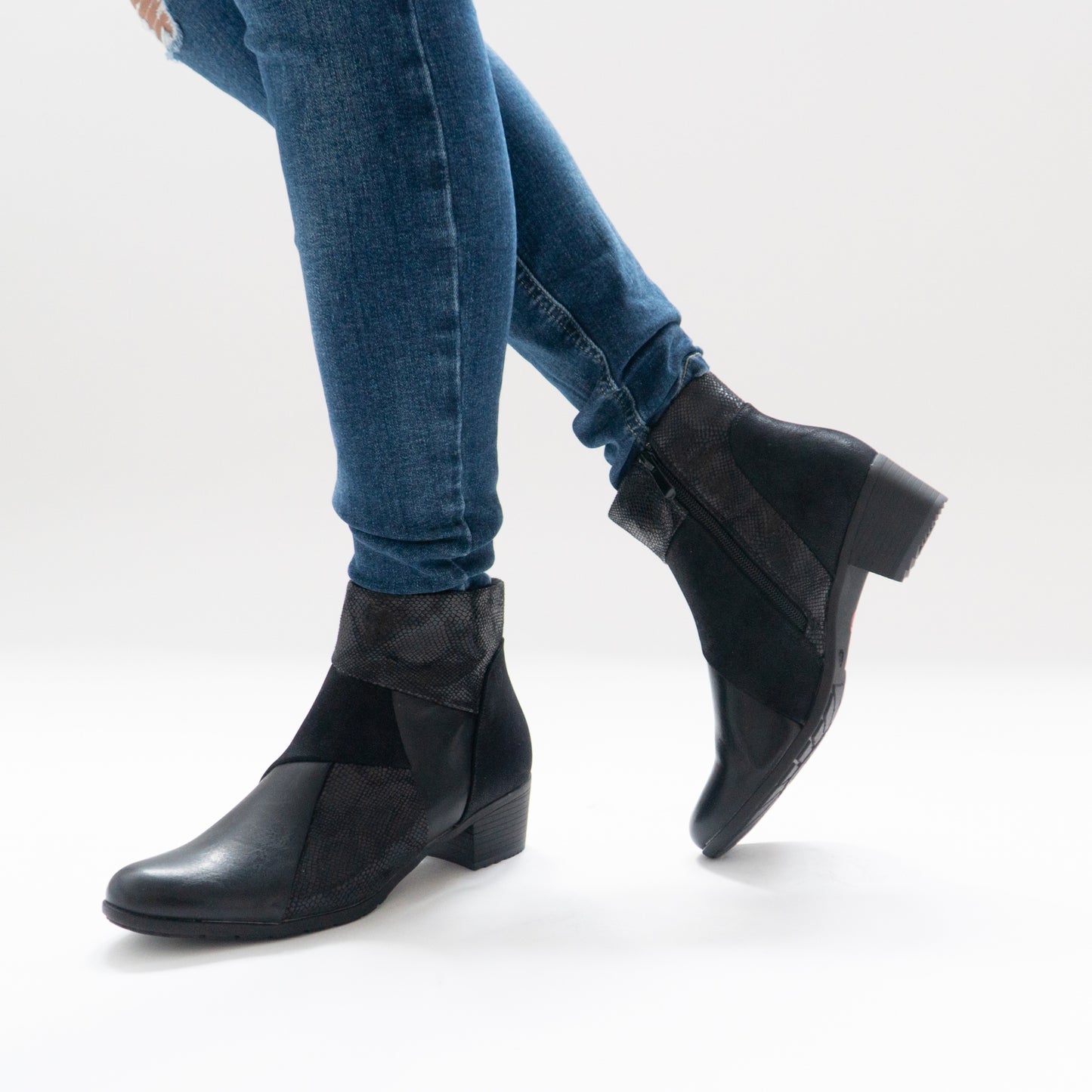 IMOGEN Womens Ankle Boots Black