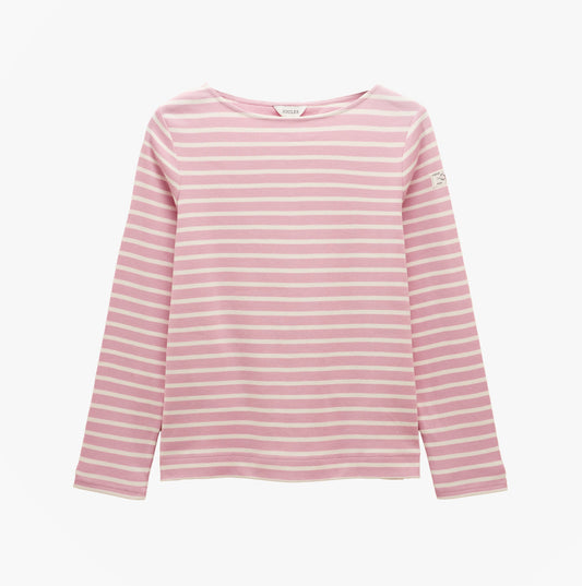 Joules HARBOUR Womens Sweatshirt Pink Stripe