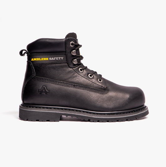 Amblers Safety FS9 Unisex Leather Safety Boots Black