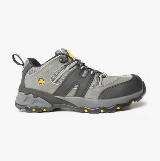Amblers Safety FS188N Mens Leather Safety Trainers Grey