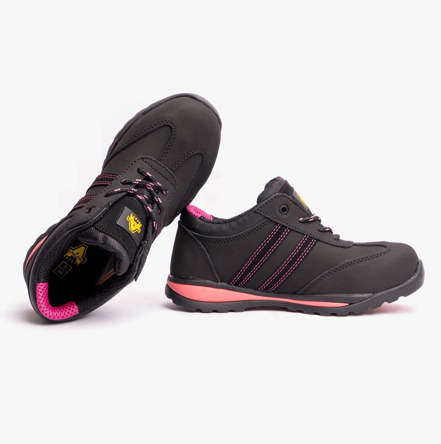Amblers Safety FS47 Womens Leather Safety Trainers Black