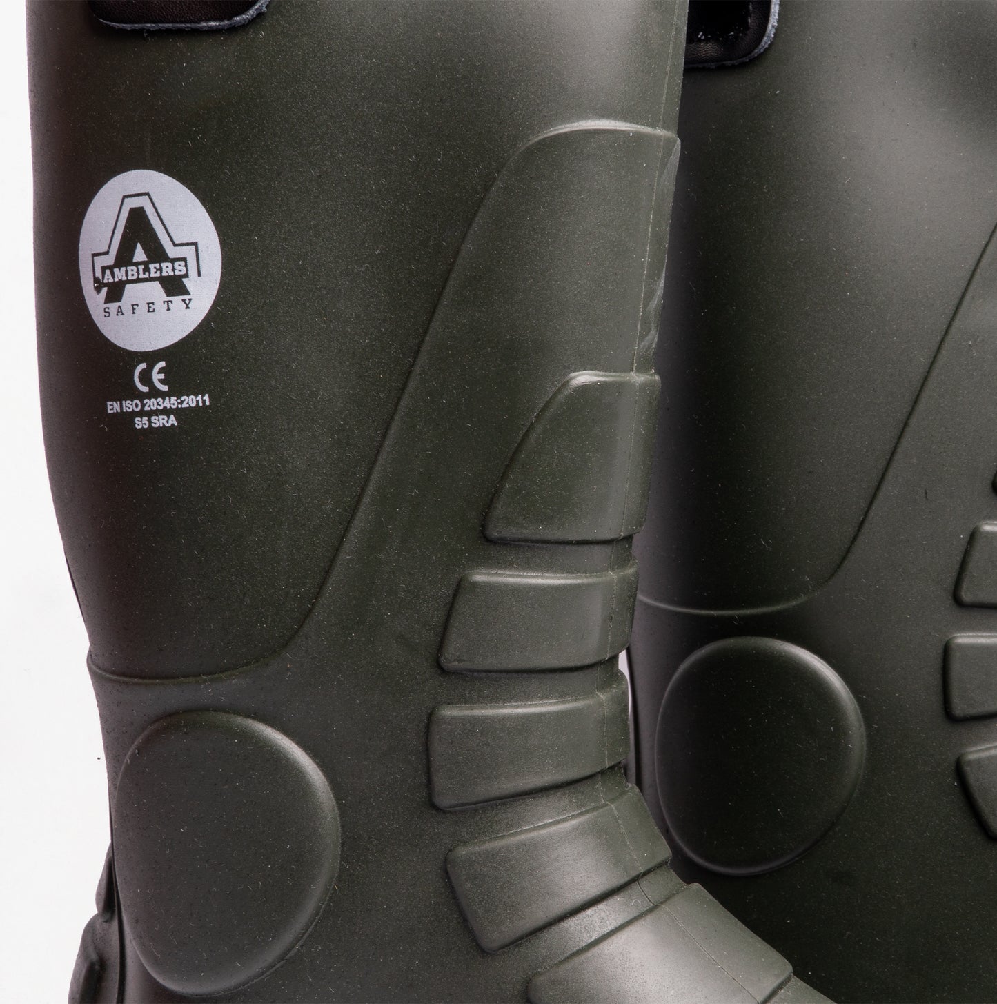 Amblers Safety FS97 Unisex Safety Rigger Wellington Boots Green