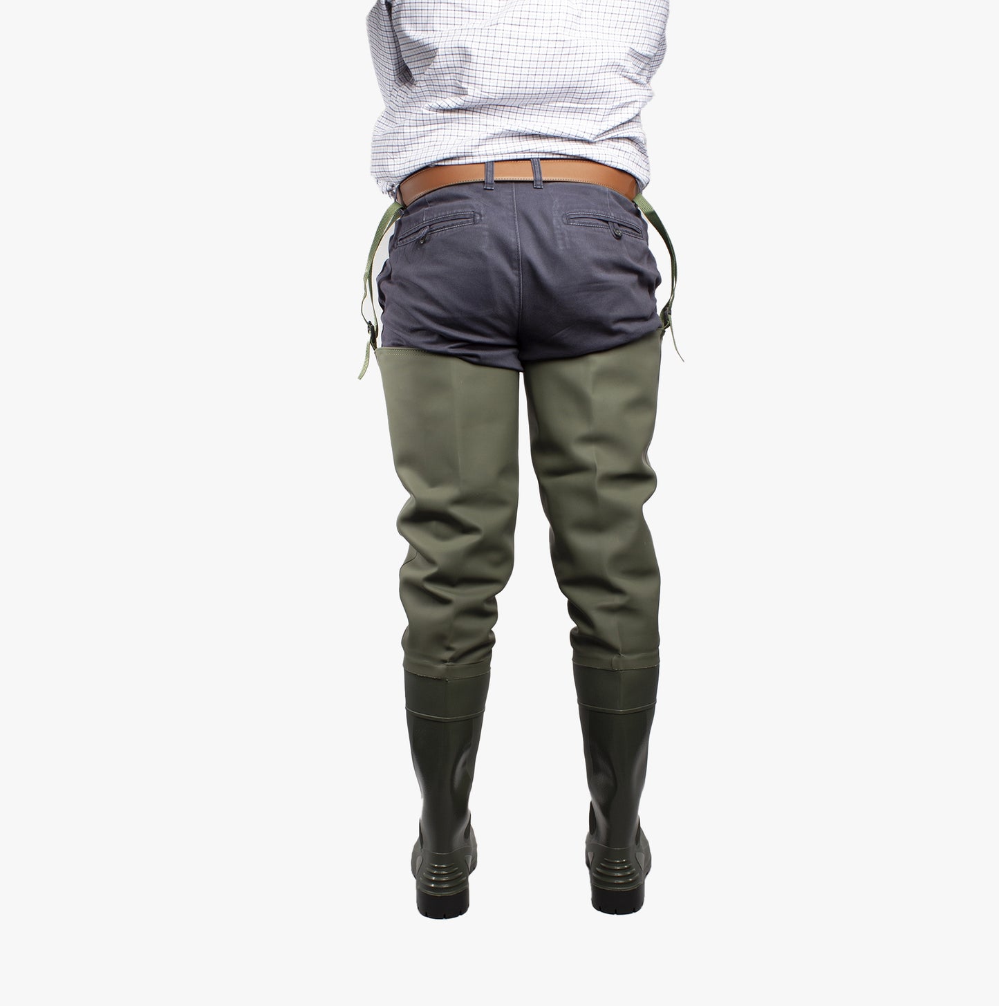 Amblers Safety FORTH Unisex Safety Thigh Waders Green