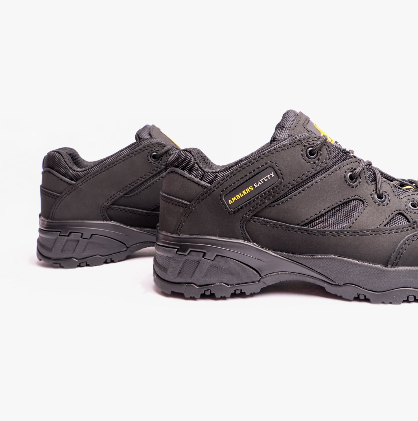 Amblers Safety FS68C Unisex Leather Safety Trainers Black