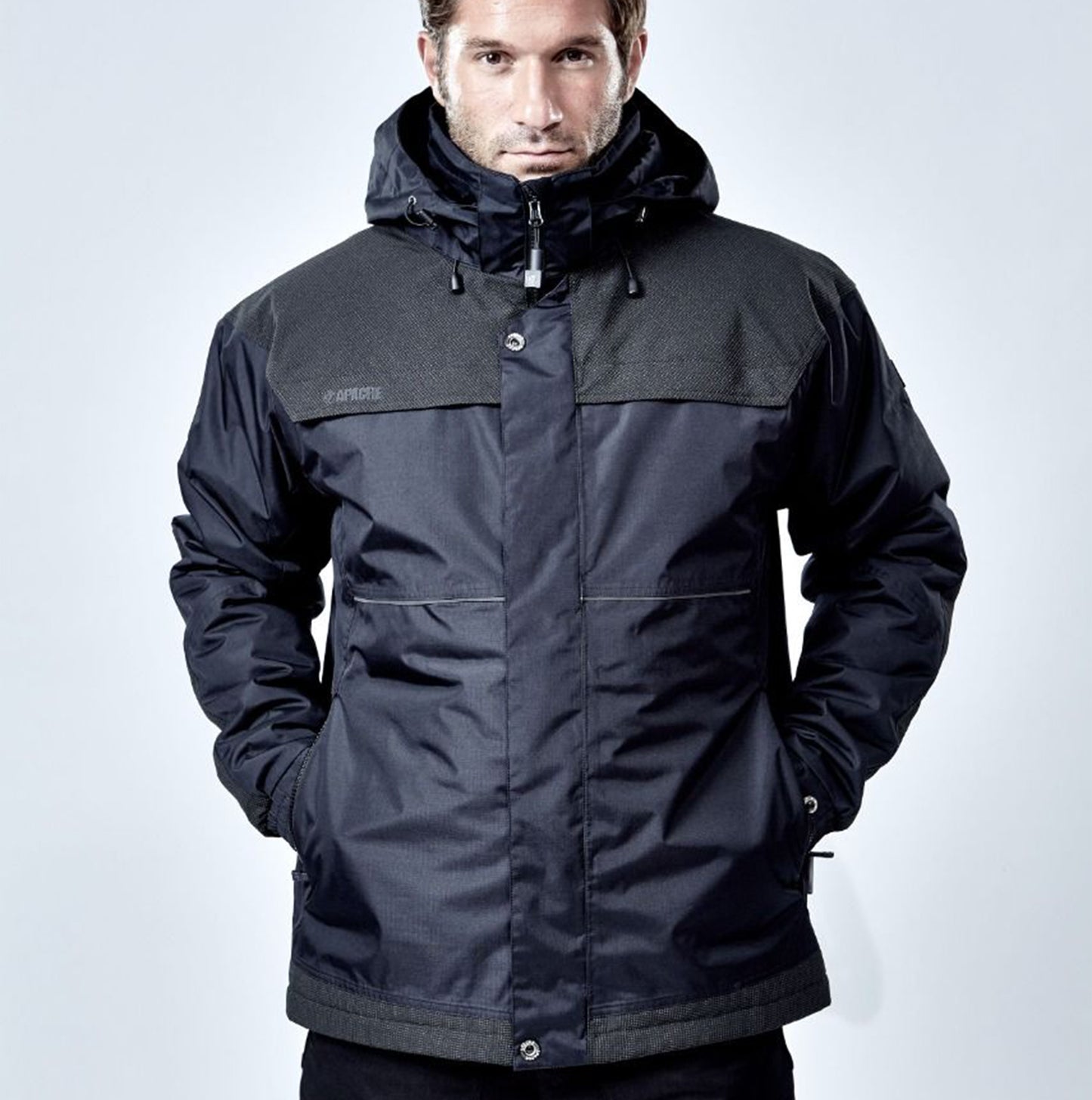 Apache ATS Mens Waterproof Coat Black