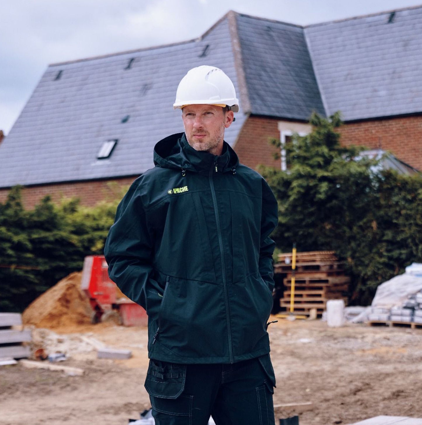 Apache WELLAND Mens Work Jacket Black Charcoal