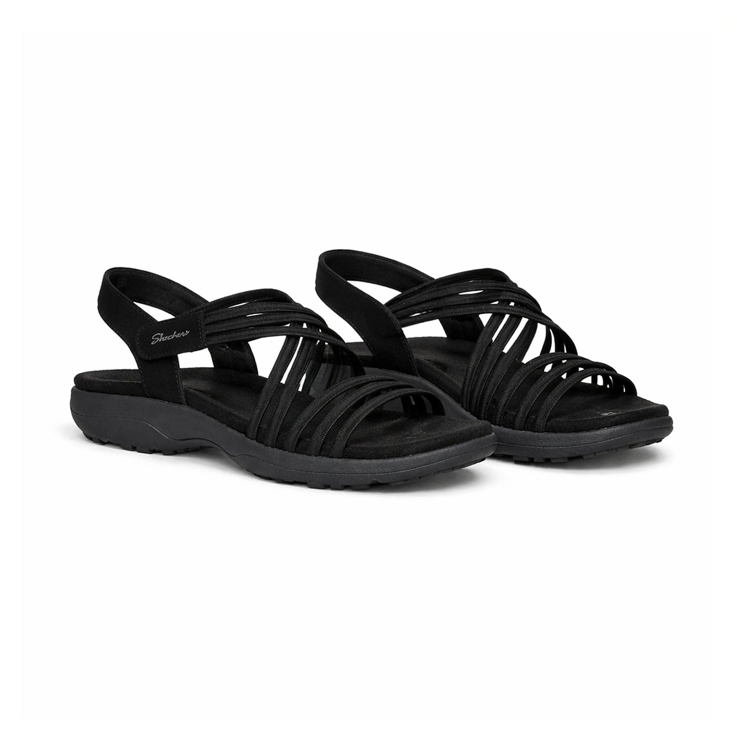 Skechers 164036 REGGAE SLIM - SUNNYSIDE 2.0 Womens Cross Strap Sandals Black