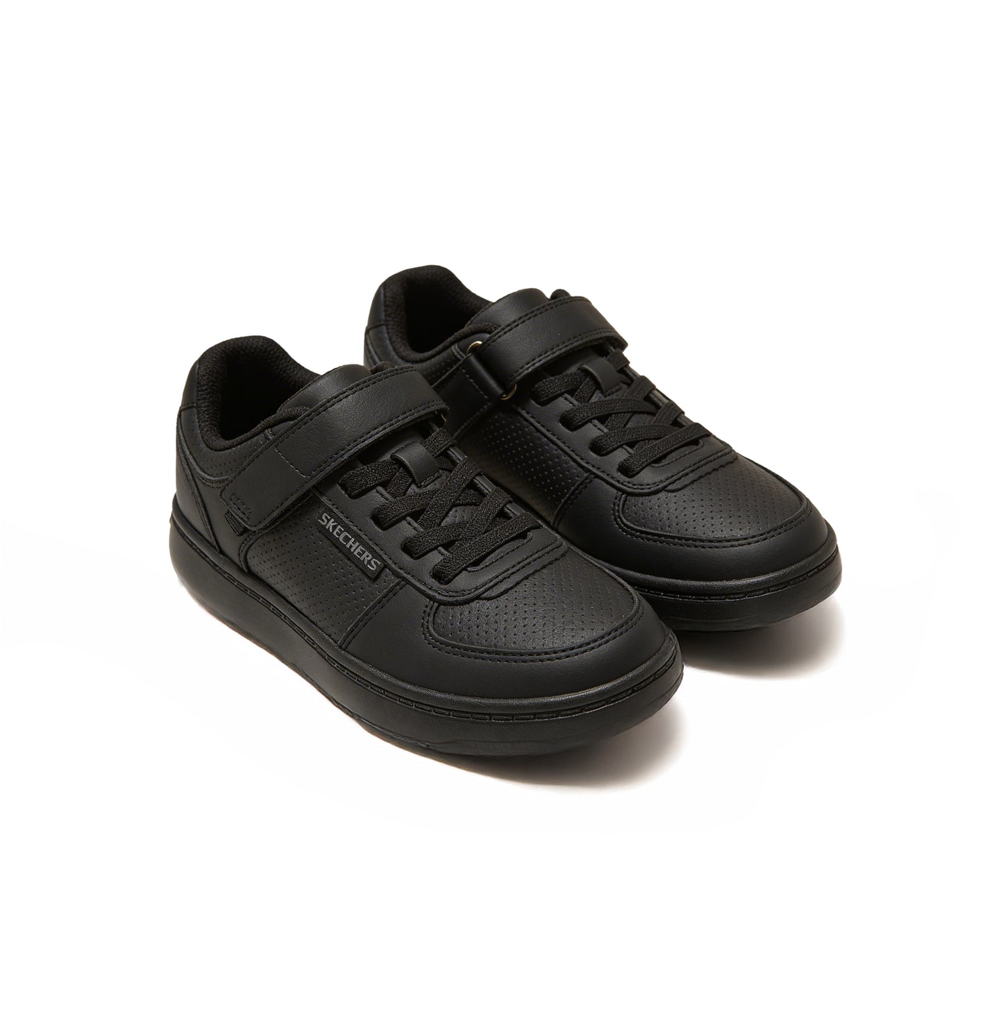 Skechers QUICK STREET LITE Boys School Shoes Black