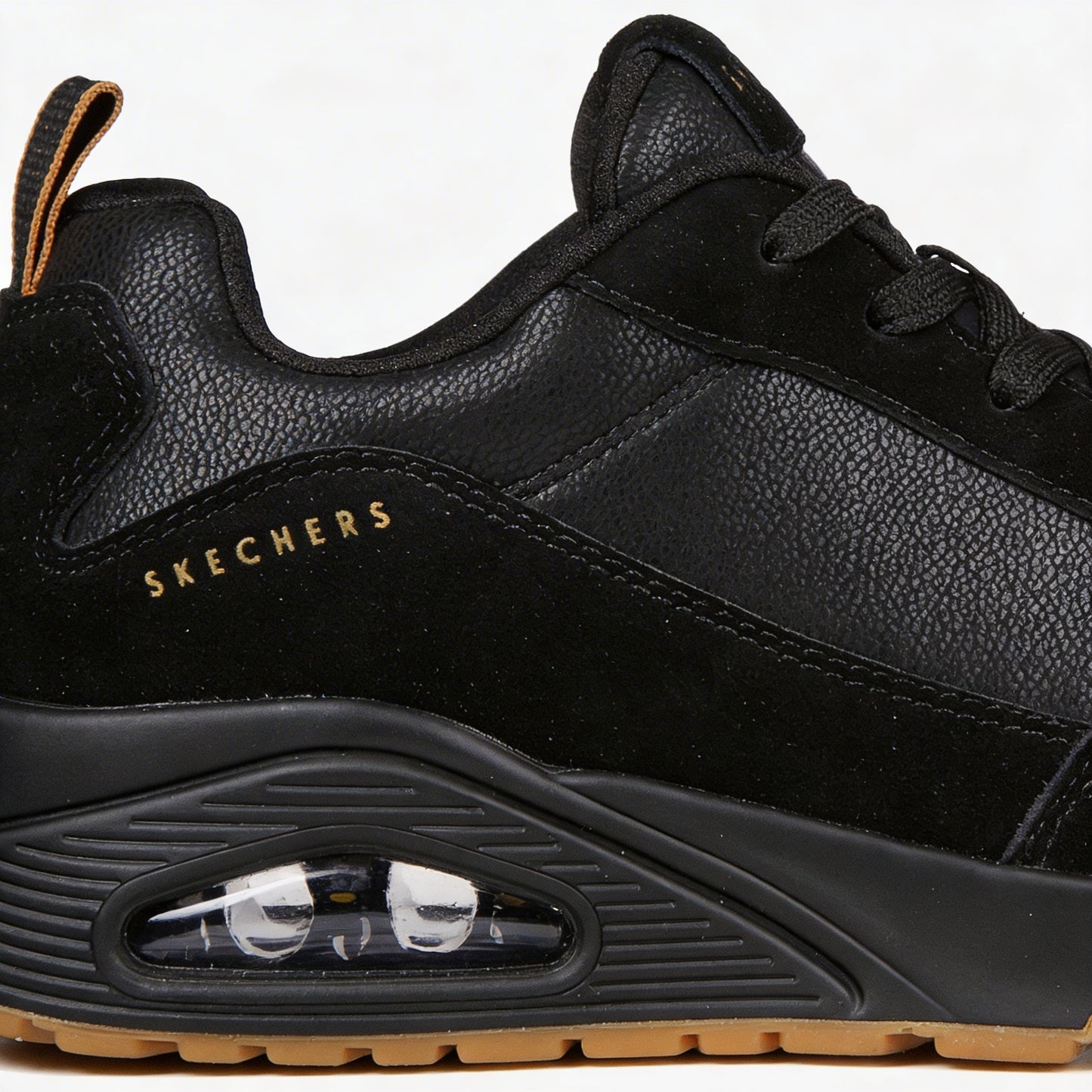 Skechers UNO - STACRE Mens Casual Trainers Black