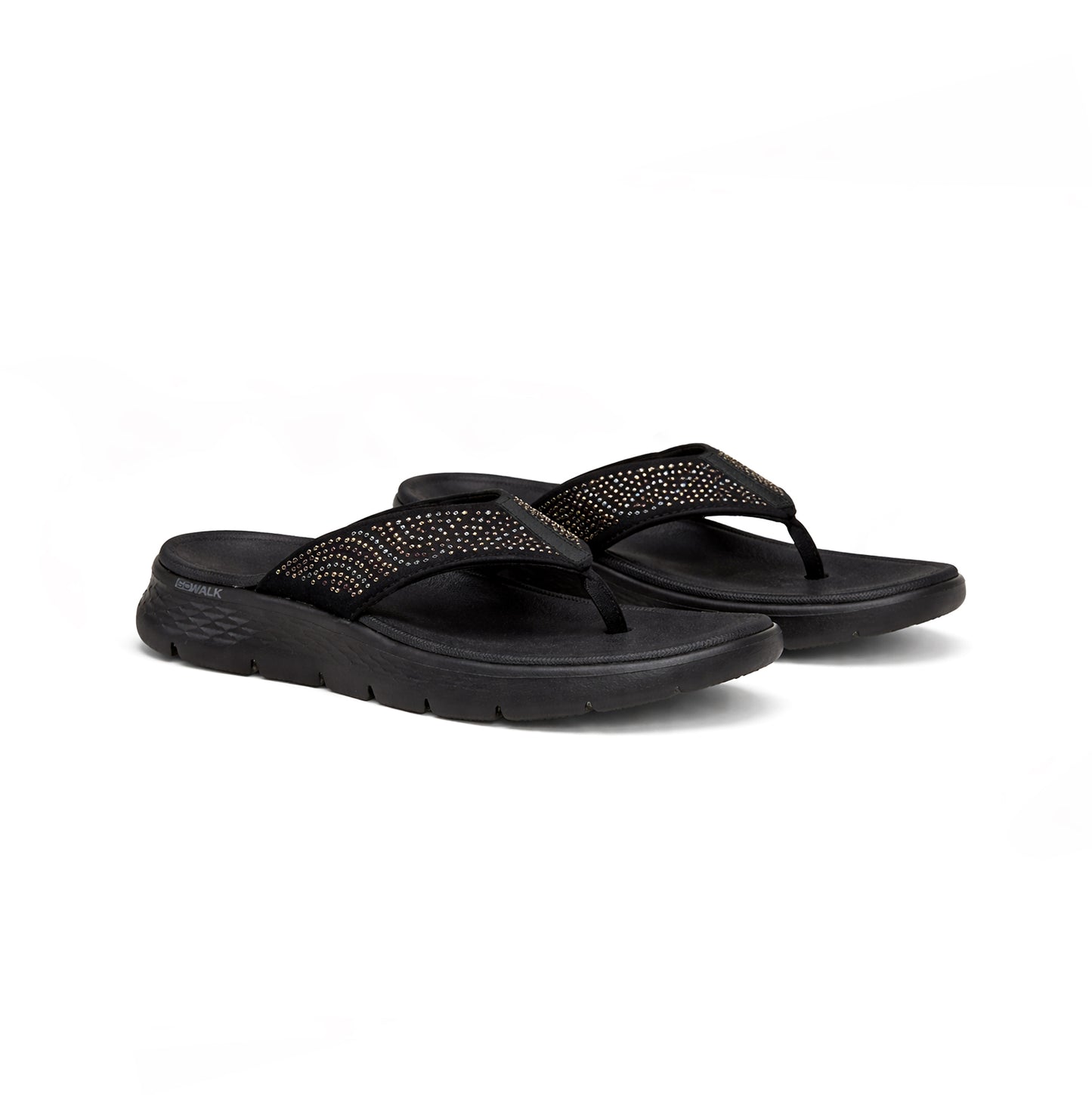 Skechers GO WALK FLEX SANDAL - MAREN Womens Toe-Post Sandals Black