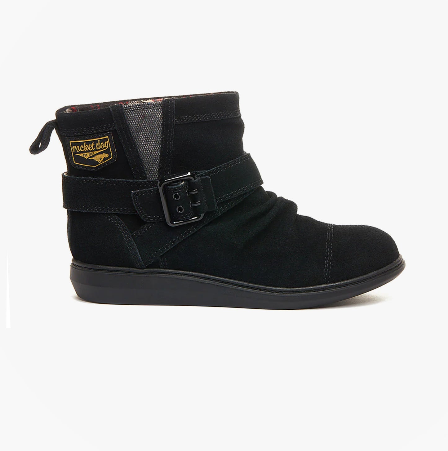 MINT Womens Suede Boots Black