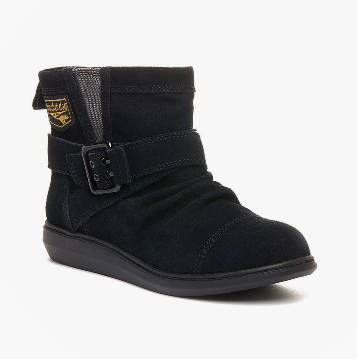 MINT Womens Suede Boots Black