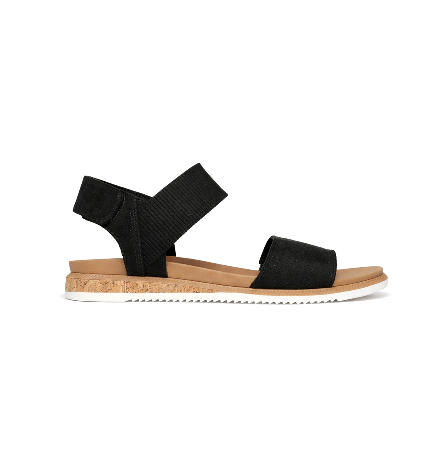 Skechers DESERT KISS LOW-TOP LOOK Womens Ankle Strap Sandals Black