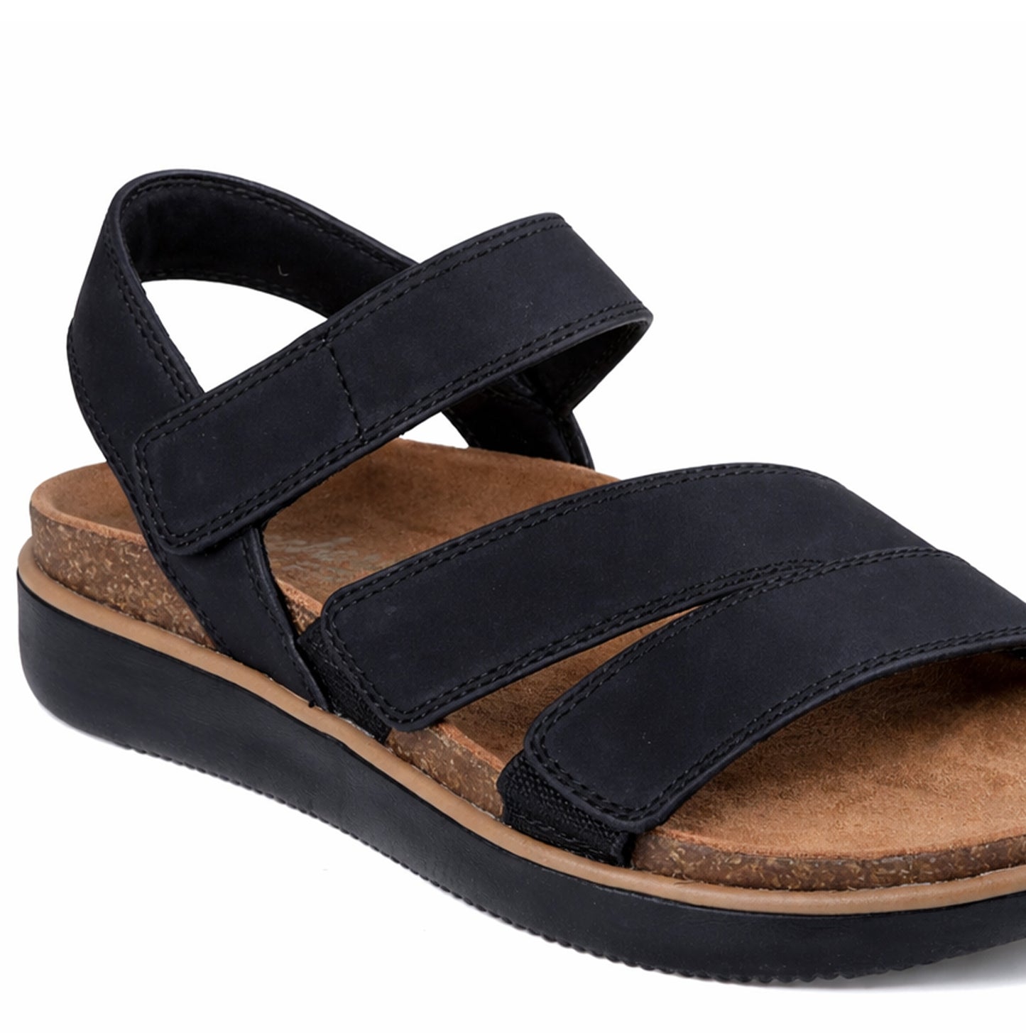 Skechers LIFTED COMFORT Womens Ankle Strap Sandals Black
