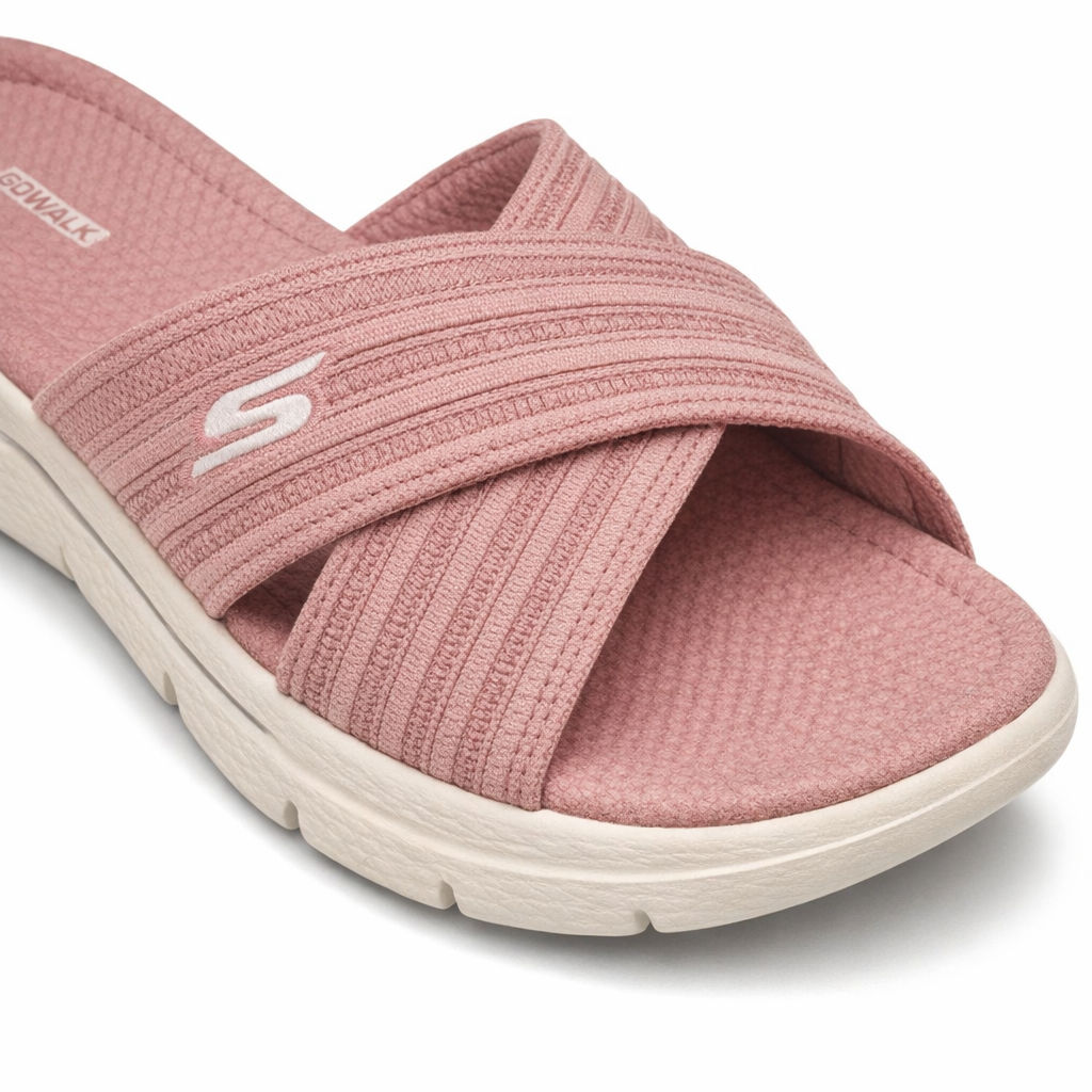 Skechers GO WALK FLEX SANDAL - IMPRESS Womens Sliders Blush