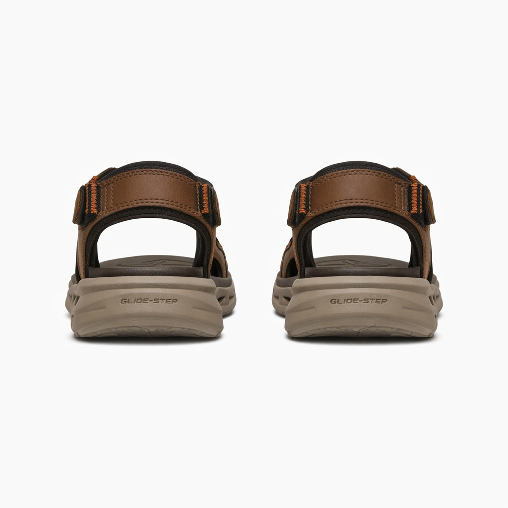 Skechers ORVAN SD - GAMBLE Mens Comfort Sandals Brown