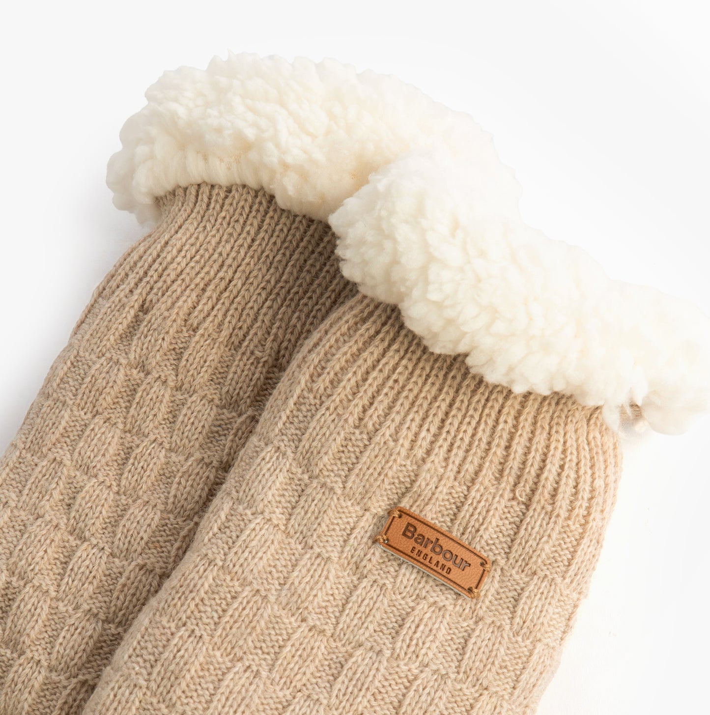 Barbour CABLE KNIT LOUNGE Socks Womens Socks Oatmeal
