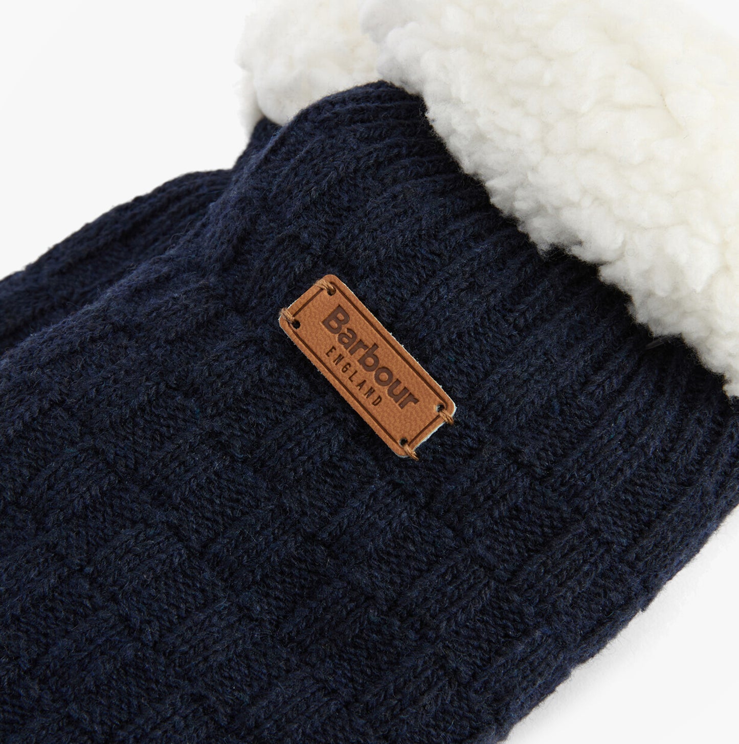 Barbour CABLE KNIT LOUNGE SOCKS Womens Socks Navy