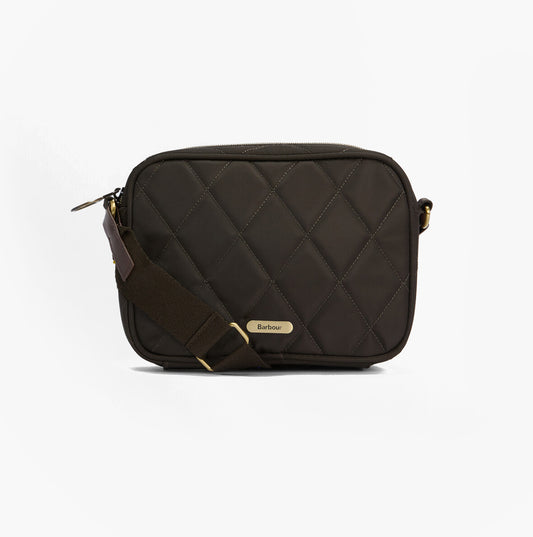 Barbour QUILTED Crossbody Bag Womens Olive