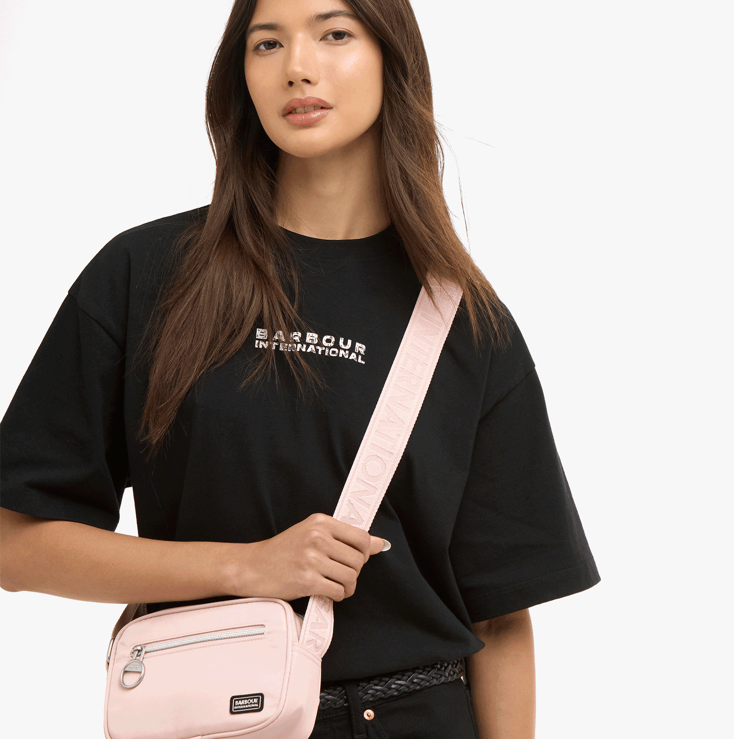 Barbour QUALIFY MICRO Womens Crossbody Bag Desert Pink