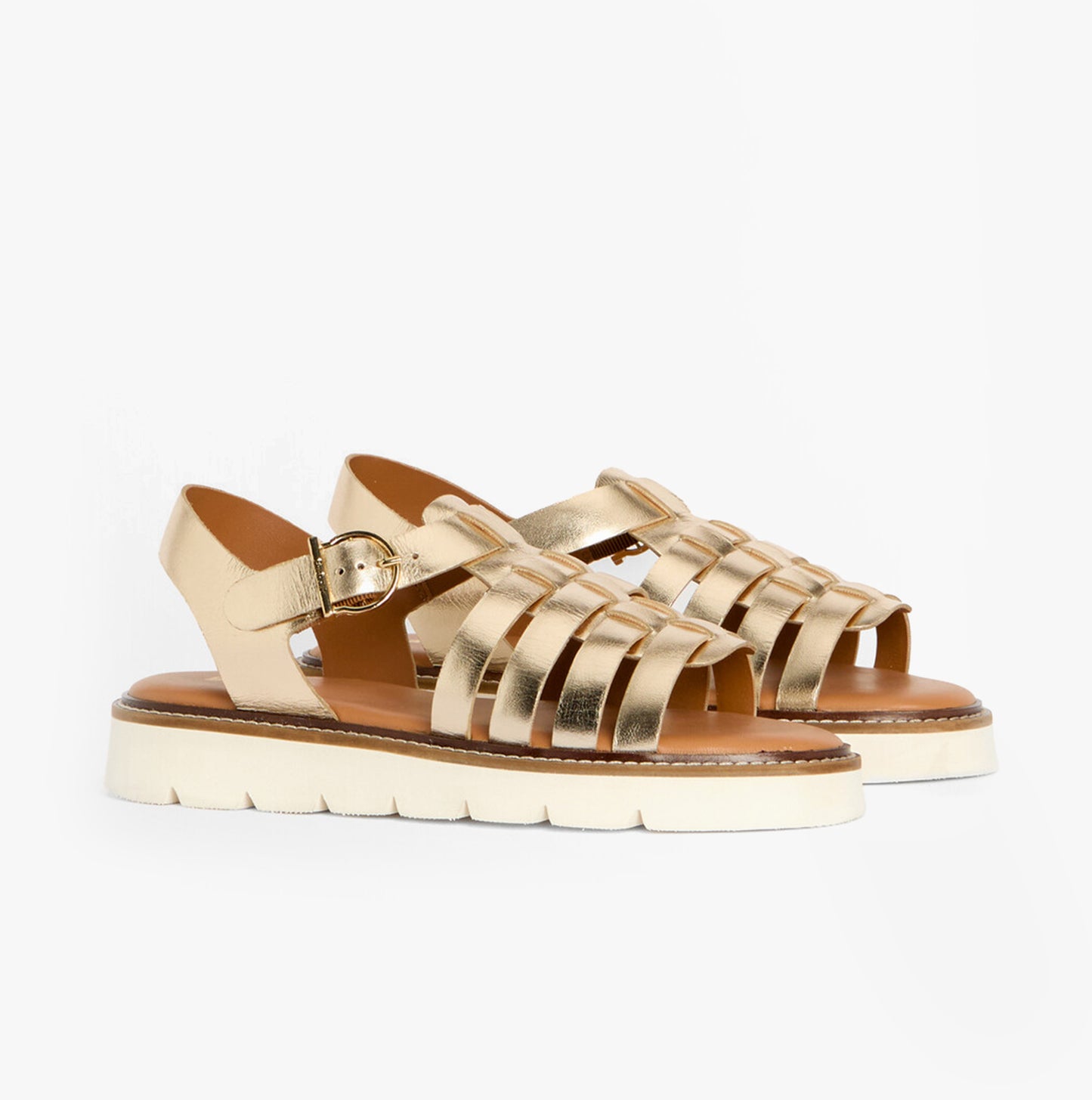 Barbour OTTERBURN Womens Fisherman Sandals Gold