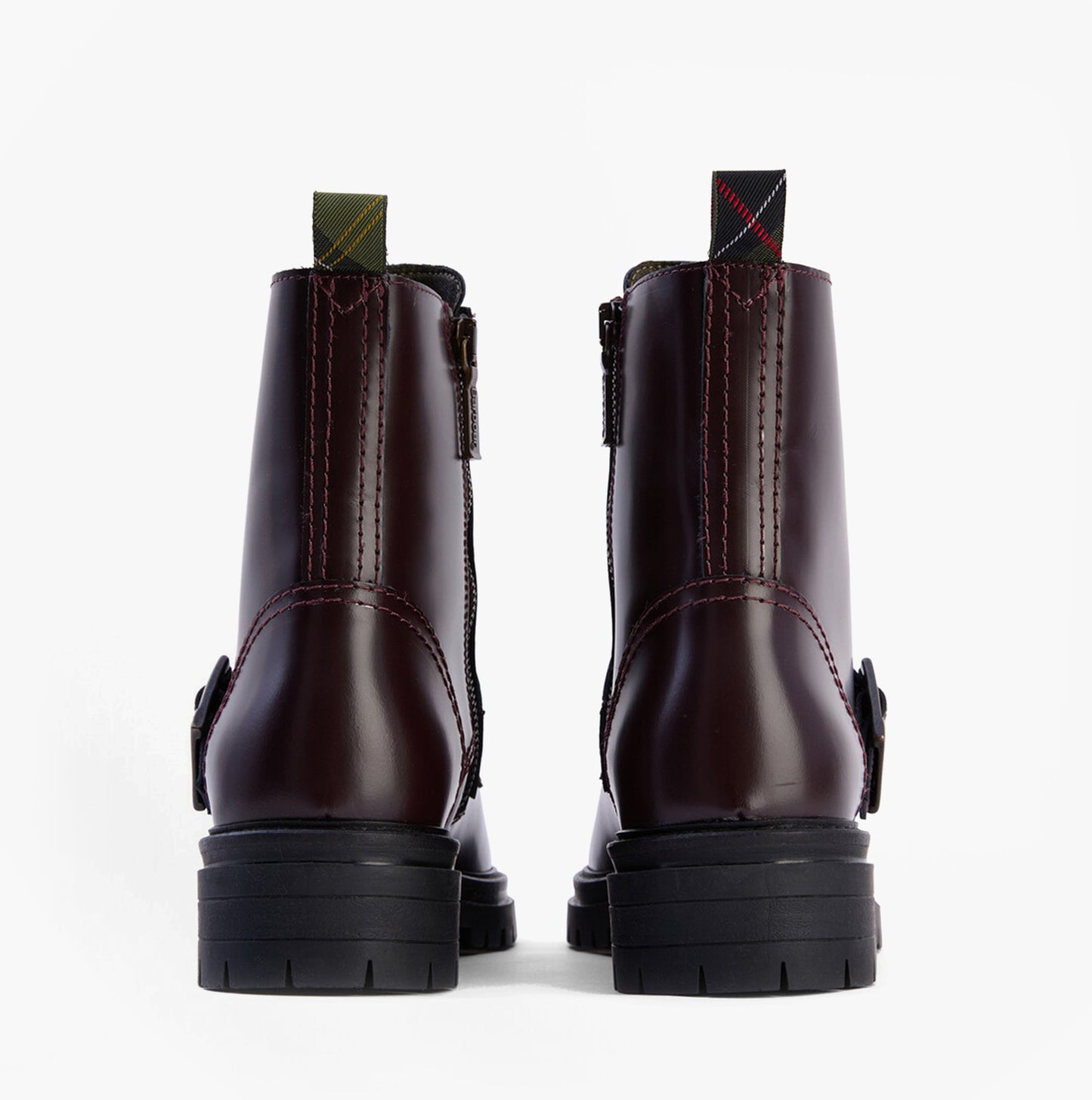 Barbour OUSEBURNE Womens Lace Up Boots Cherry Glace