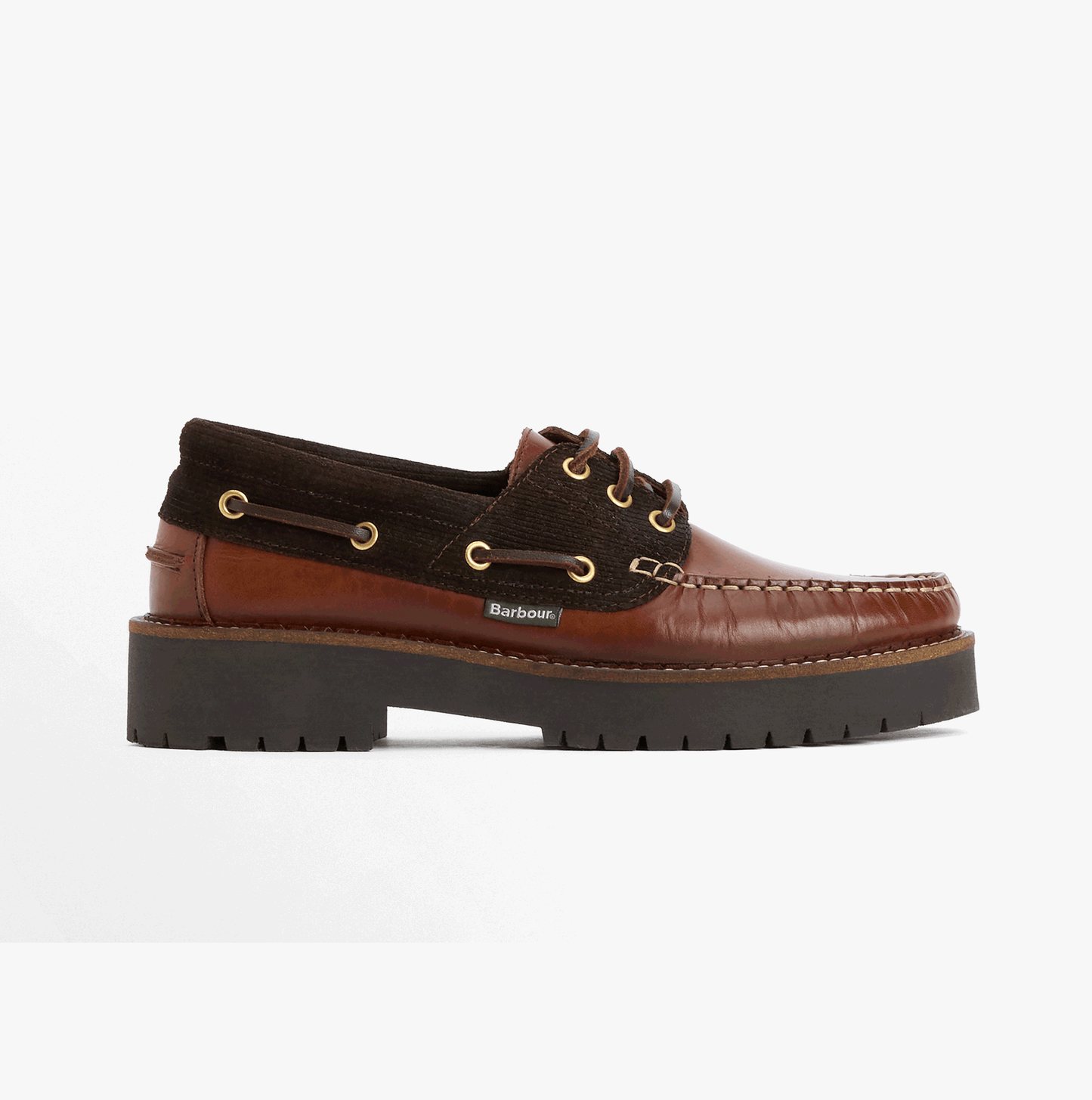 Barbour DARRAS Womens Boat & Deck Shoes Dark Brown