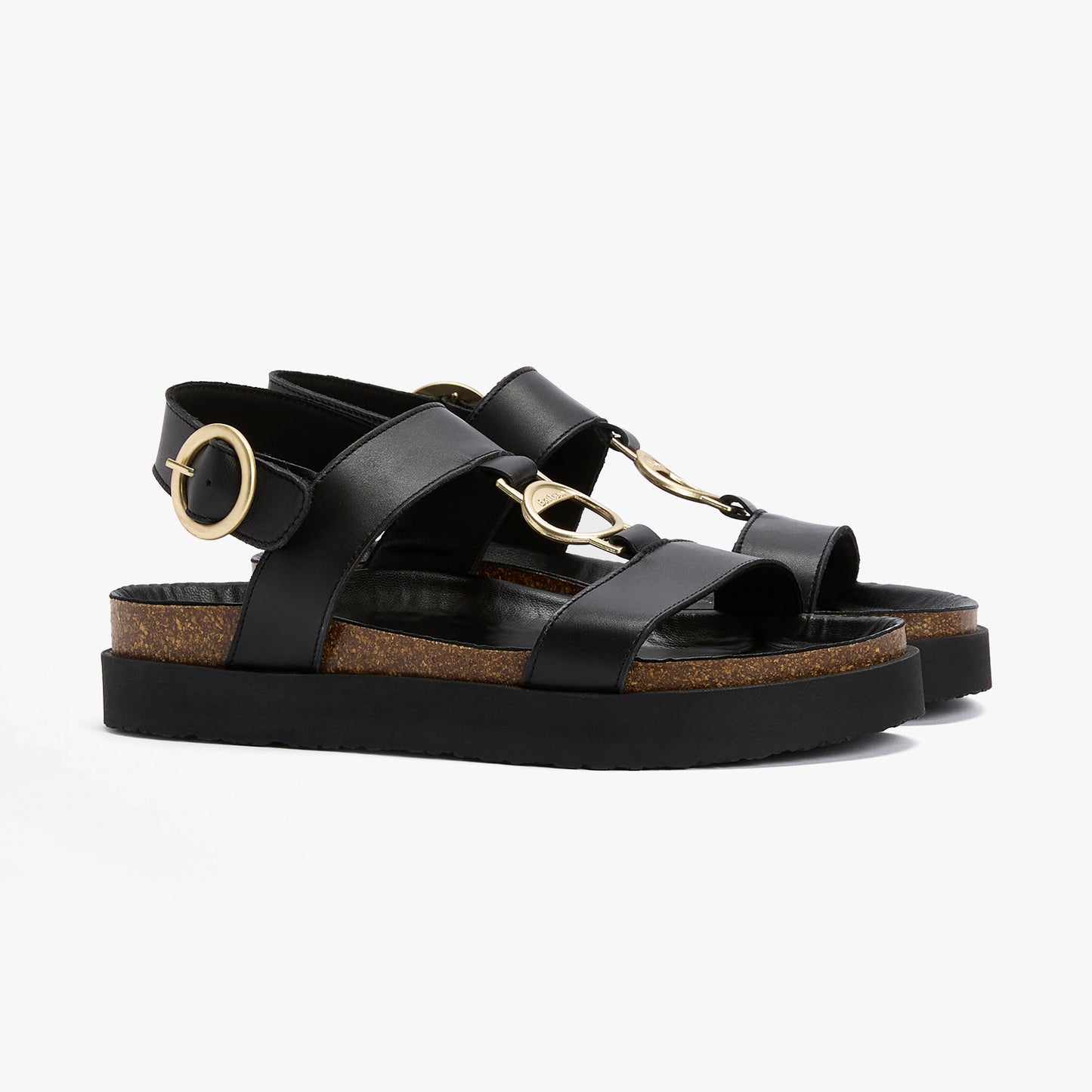 Barbour GWEN Womens Ankle Strap Sandals Black