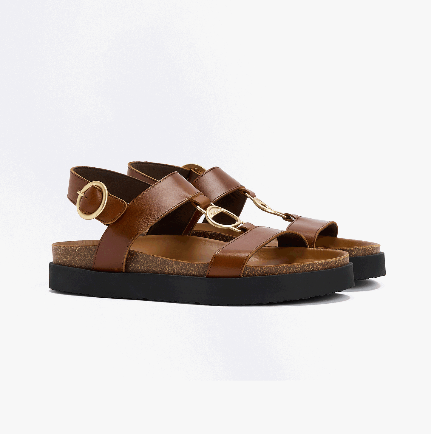 Barbour GWEN Womens Ankle Strap Sandals Brown
