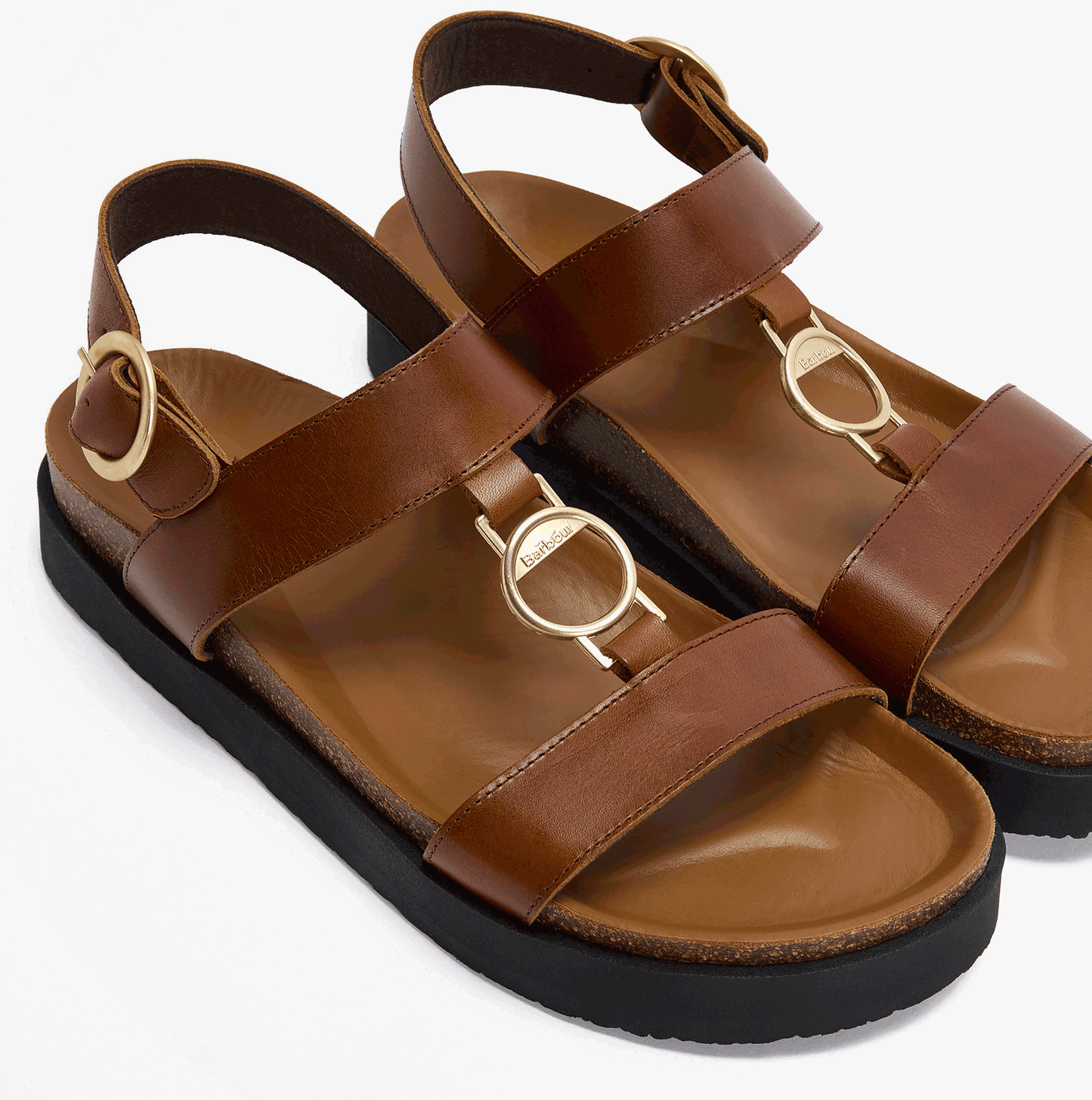 Barbour GWEN Womens Ankle Strap Sandals Brown