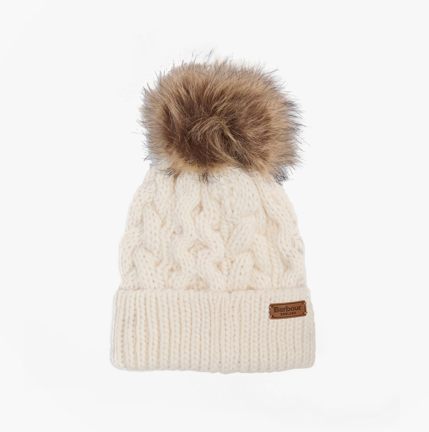 Barbour PENSHAW BEANIE & SCARF Gift Set Womens Cloud