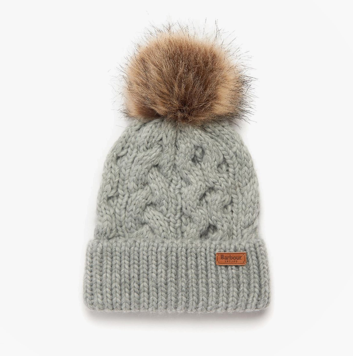 Barbour PENSHAW BEANIE & SCARF Womens Gift Set Grey