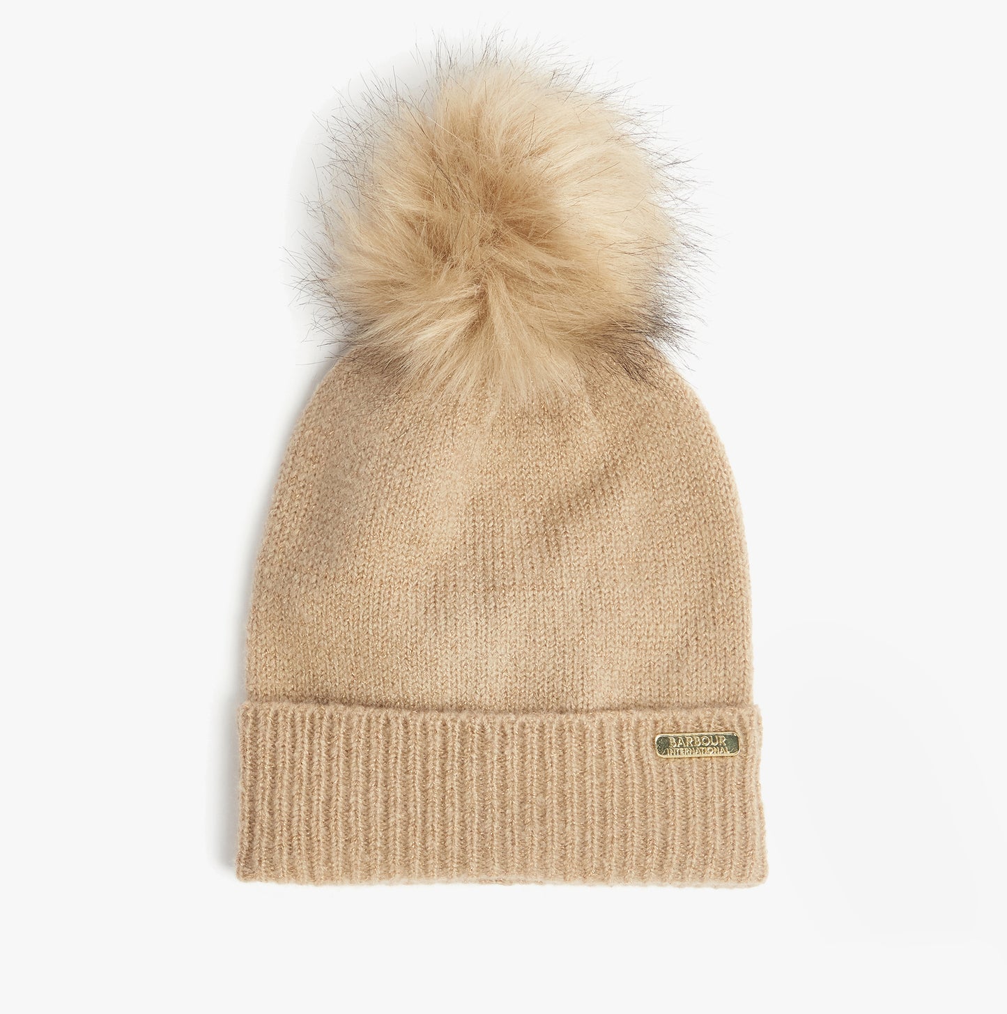 Barbour SPARKLE BEANIE & SCARF Womens Gift Set Oat