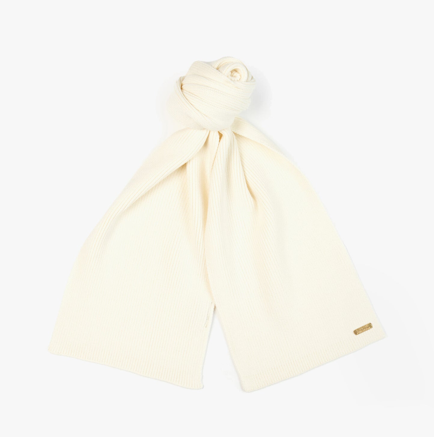 Barbour MALLORY BEANIE & SCARF Womens Gift Set Optic White