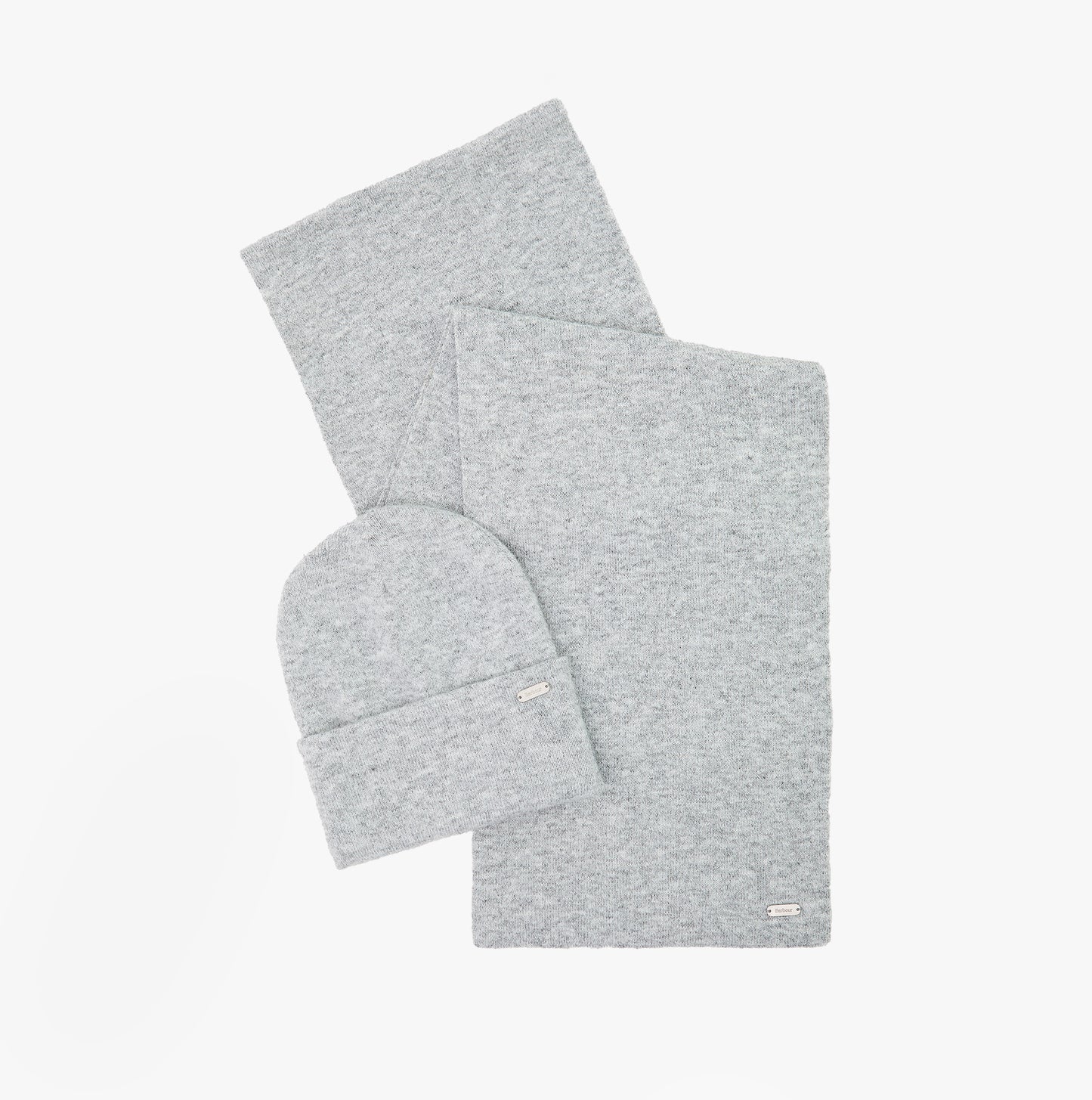 Barbour WINONA BEANIE & SCARF Gift Set Womens Beanie Light Grey