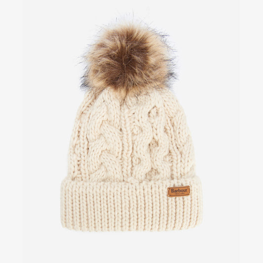 Barbour PENSHAW Womens Pom-Pom Beanie Blush Pink