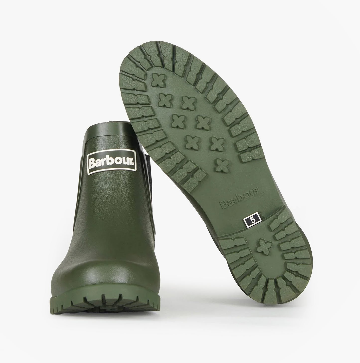 Barbour WILTON Womens Chelsea Wellington Boots Olive