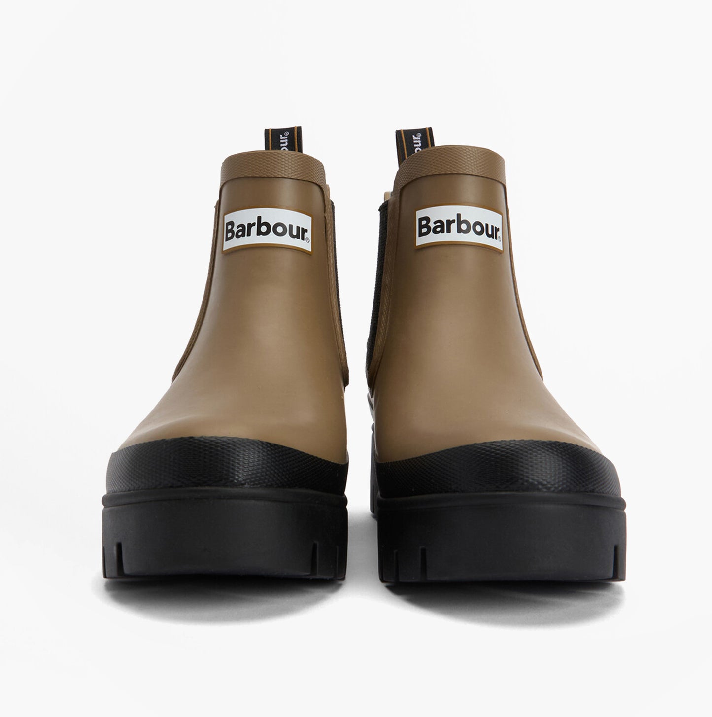 Barbour HALTON Womens Chelsea Wellies Military Brown/Black