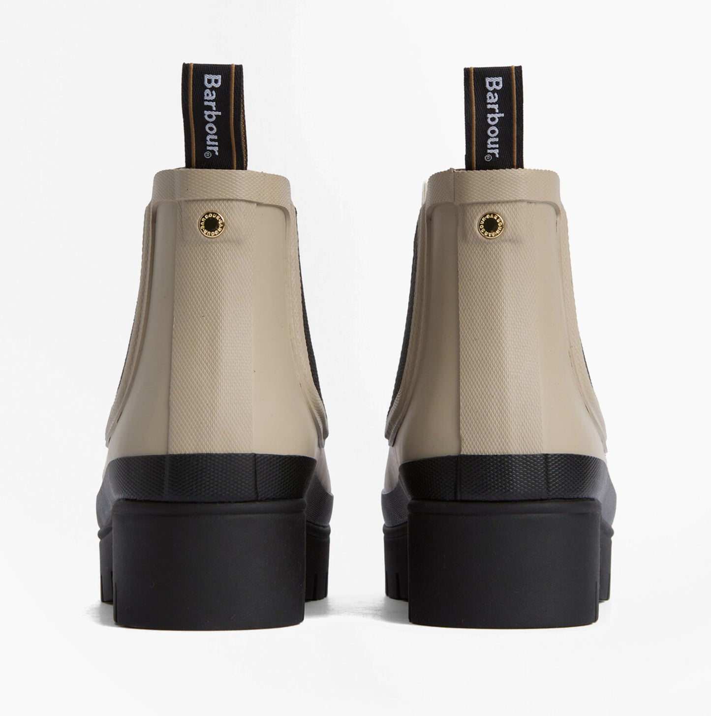 Barbour HALTON Womens Chelsea Wellies Light Sand/Black