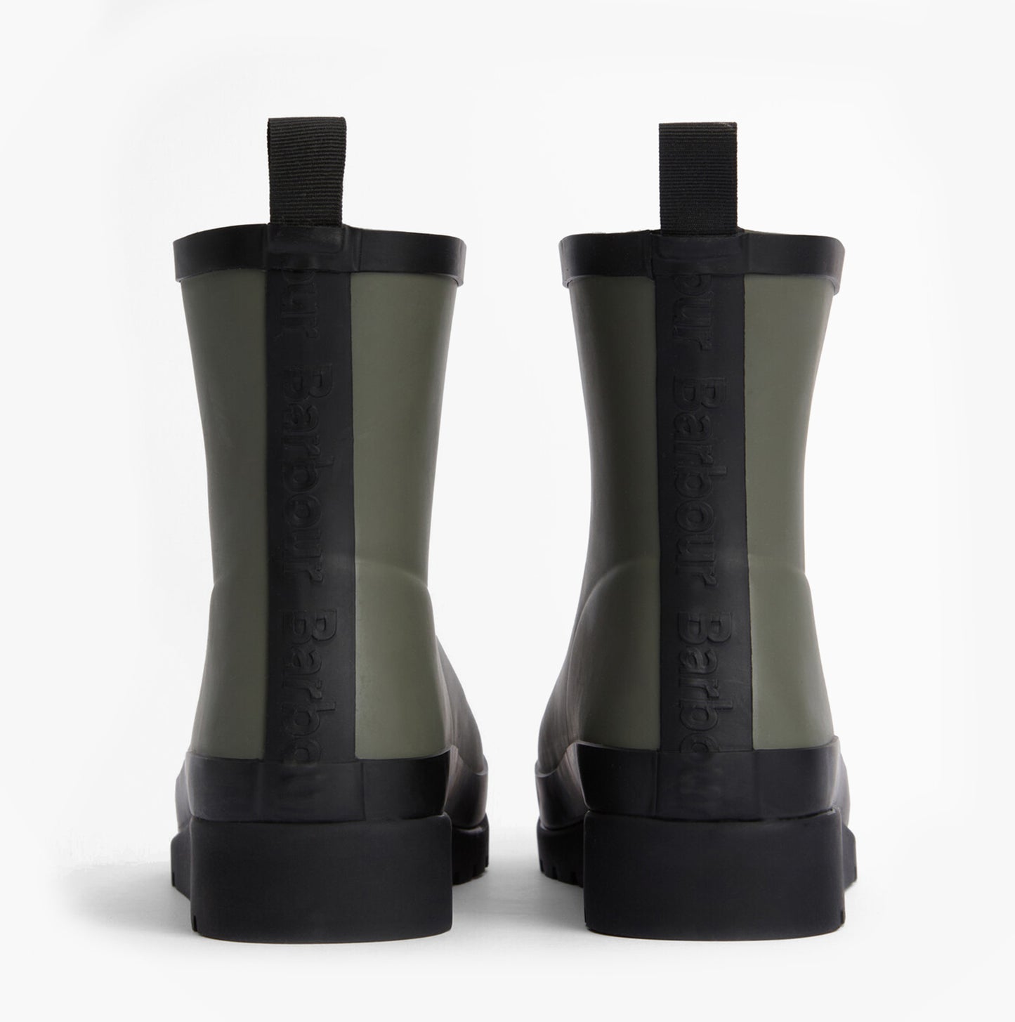 Barbour PORTREE Womens Wedge Wellies Dusky Olive/Black