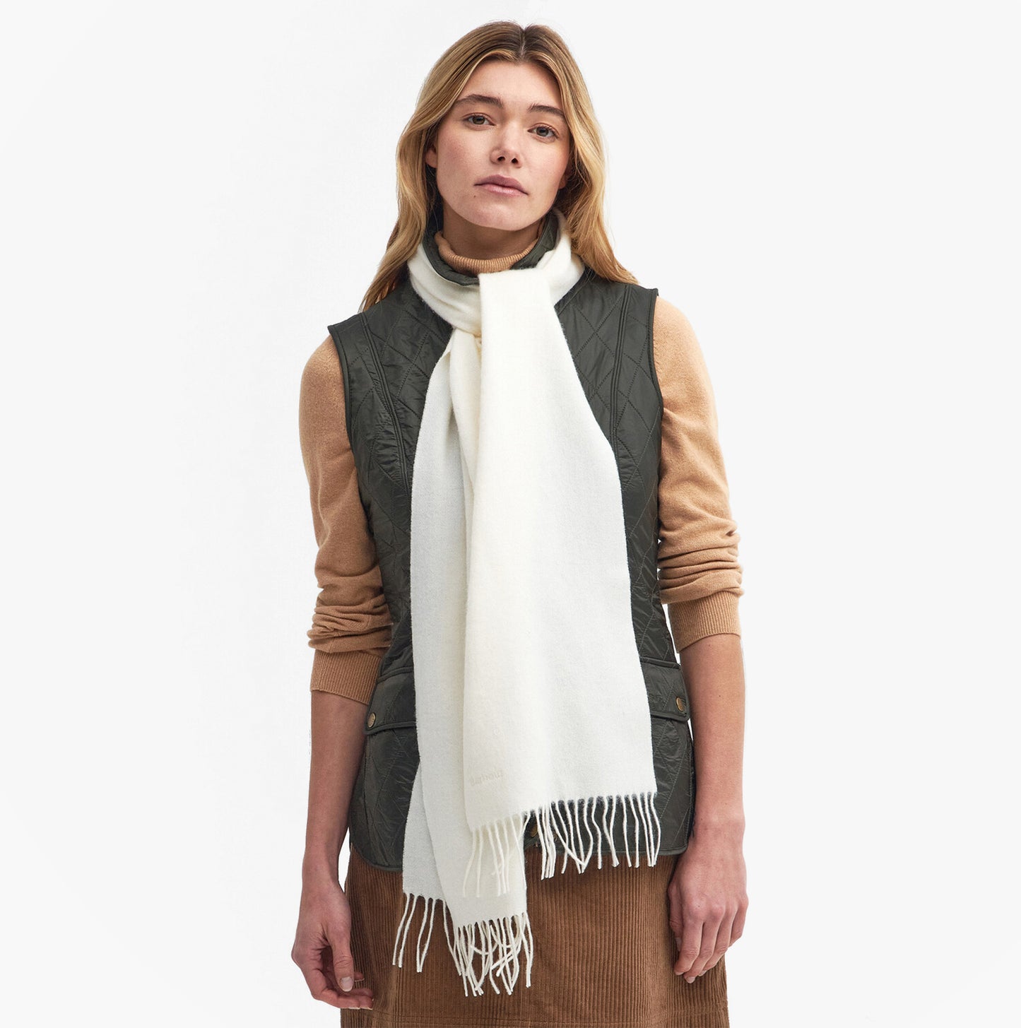 Barbour LAMBSWOOL WOVEN Womens Winter Cream