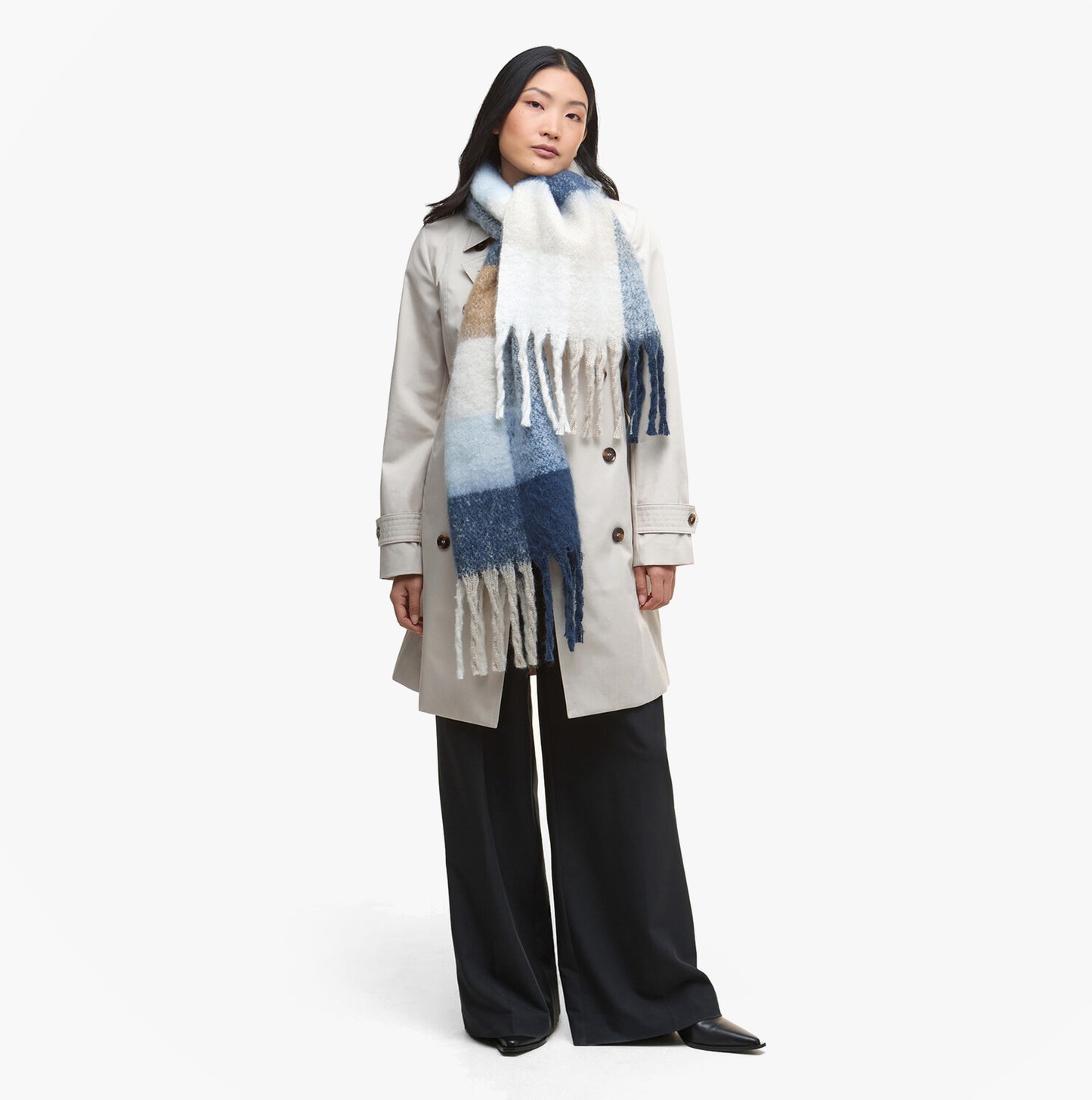 Barbour MARIE Womens Winter Ice Blue Check