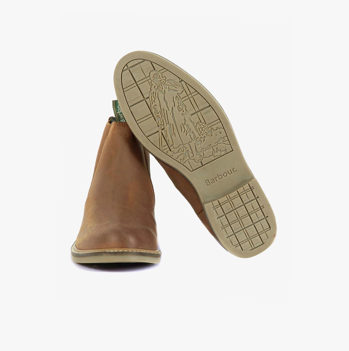 Barbour FARSLEY Mens Chelsea Boots Tan
