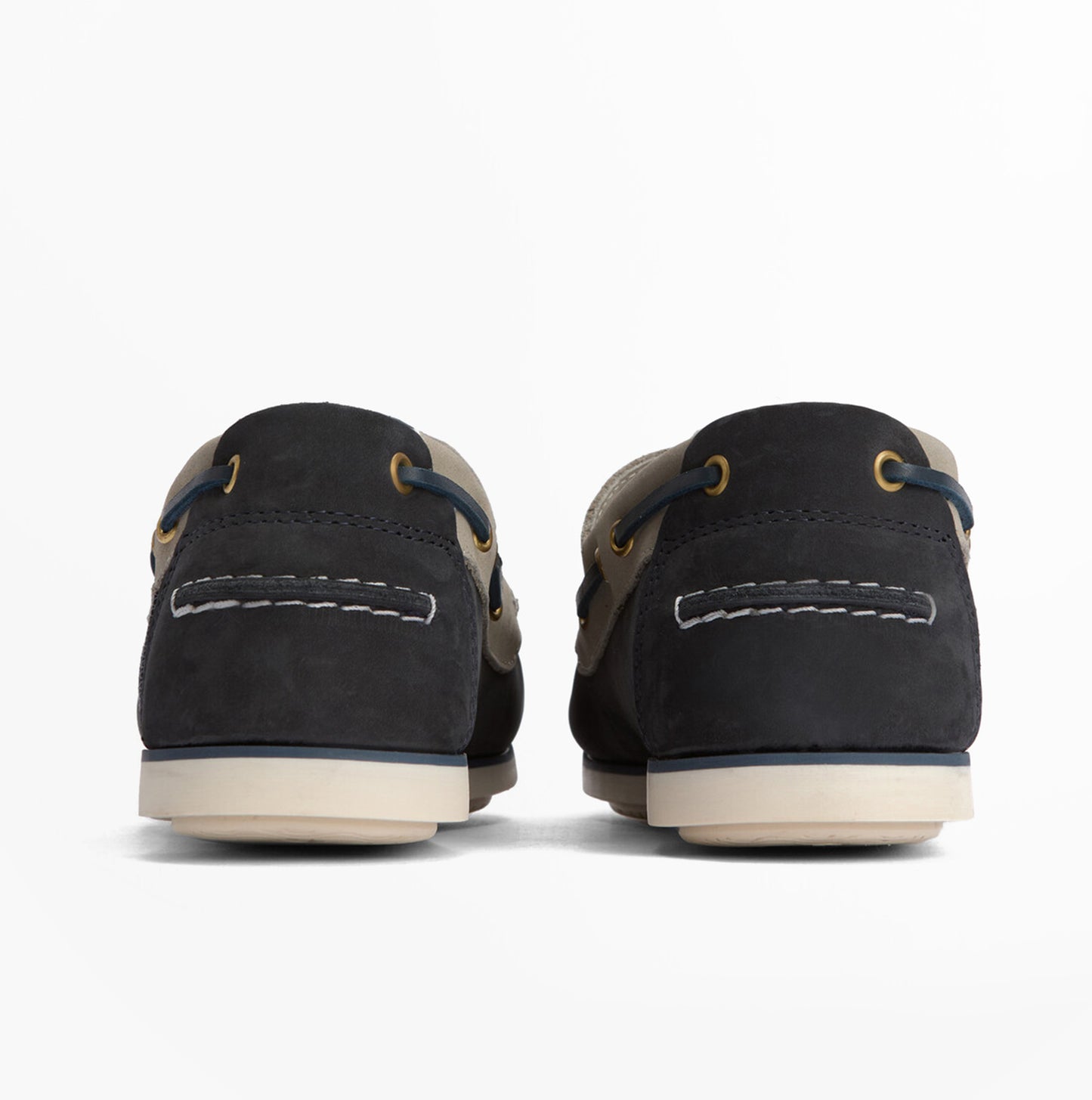 Barbour WAKE Mens Boat Shoes Navy/Putty