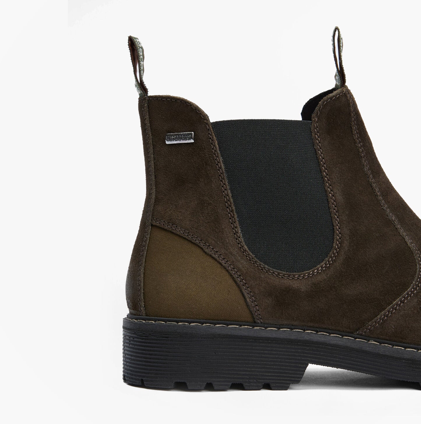 Barbour PATTON Mens Waterproof Chelsea Boots Oiled Brown Suede